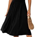GRECERELLE Women’s Summer Dress for Women Wrap V Neck Ruffle Short Sleeve Casual Dress