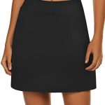 Ekouaer Women’s Golf Skorts Active Tennis Skirts Skorts 2 Layer Shirt Running Gym Athletic Skorts with Shorts
