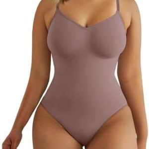SHAPERX Bodysuit for Women Tummy Control Shapewear Seamless Sculpting Thong Body Shaper Tank Top