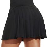 Betaven Pleated Tennis Skirts for Women with Shorts Pockets High Waisted Golf Skort Athletic Running Activewear