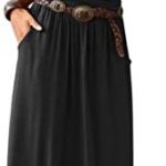 ANCAPELION Women’s Cold Shoulder Beach Summer Casual Long Maxi Dress with Pockets