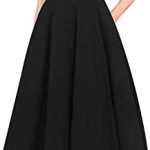 oxiuly Women’s Round Neck Floral Casual Pocket Tunic Party Cocktail Swing Dress OX262