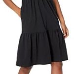 Amazon Essentials Womens Short-Sleeve Crewneck Tiered Dress