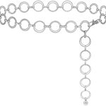 HIQUACC Women’s Metal Waist Chain Chunky Body Jewelry Belly Link Belt