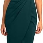 PRETTYGARDEN Women’s One Shoulder Ruched Bodycon Dress 2024 Summer Cutout Slit Wrap Party Cocktail Midi Dresses