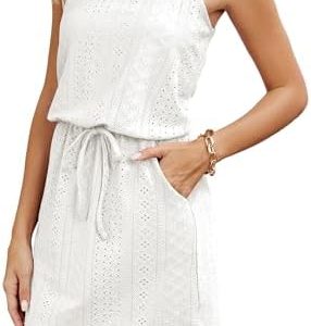 Witsmile Women’s Beach Cover Up Summer Tank Dress for Women Casual Vacation Dresses with Pockets