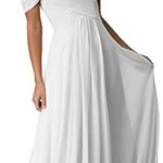 Bridesmaid Dresses for Women Chiffon Formal Gowns Cold Shoulder A Line Long Lace Up Prom Party Dress