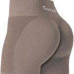 Sunzel Butt Scrunch Seamless Shorts, Womens 5 Inch Workout Shorts High Waist Stretch Booty Short for Gym/Yoga/Running/Biking