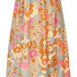GRACE KARIN Floral Dress for Women Halterneck Summer Dress Flowy A Line Maxi Dress Beach Sundress with Pockets