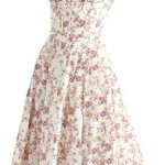 Women Floral Corset Dress, Boho Summer Spaghetti Straps Square Neck Casual Midi Dress Flowy Slit Bustier Dresses