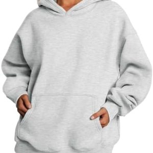 Trendy Queen Womens Oversized Hoodies Fleece Sweatshirts Long Sleeve Sweaters Pullover Fall Clothes with Pocket