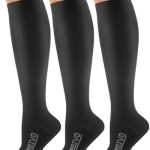 CAMBIVO 3 Pairs Compression Socks for Men and Women(20-30 mmHg), Fit for Running, Swelling, Flight, Travel, Driving, Nurse