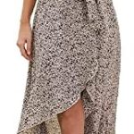GRECERELLE Women’s Boho Beach Vacation Wrap V Neck Summer Long Maxi Dress