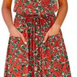 II ININ Women’s Summer Casual Sun Dresses Trendy 2024 Tank Sleeveless Sundress with Pockets