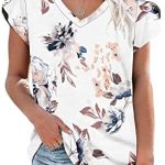 WNEEDU Women’s Waffle Knit Tops Casual Long Sleeve Blouses Slim Fit Button Down V Neck Henley Shirts