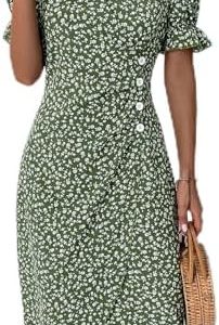 2024 Robe ETE Pour Femme Casual Party Vacation Dress Trendy Sexy Floral Short Sleeve Dresses Vintage Boho Cocktail Robe