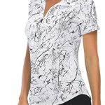 Luranee Women’s Short Sleeve Moisture Wicking Athletic Shirts Quarter Zip Pullover