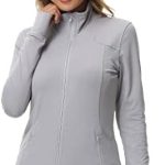 Dolcevida Women’s Lightweight Full Zip Active Wear Workout Yoga Track Jackets Athletic Running Jacket Top