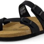 CUSHIONAIRE Women’s Luna Cork Footbed Sandal With +Comfort