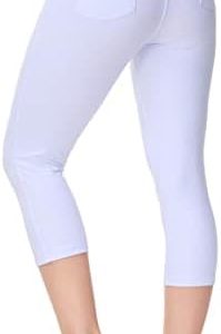Dragon Fit Women’s Capris Leggings High Waisted Casual Workout Running Yoga Pants with Pockets