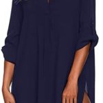 Ekouaer Women’s Cover Ups for Swimwear Beach Shirt V-Neck Bikini Bathing Suit Swimsuit Covers