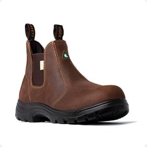Tiger Safety CSA Women’s Steel Toe Leather Work Safety Chelsea Boots 925