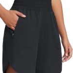 BALEAF Women’s Athletic Shorts 7 Inch Long Running Workout Hiking Shorts High Waisted Quick Dry Zipper Pockets UPF50+