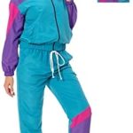 MASSWO Women 80s Sportswear Set 2 Piece Outfits Casual Sweatsuits Retro Vintage Purple Tracksuit