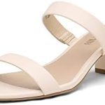 DREAM PAIRS Women’s Two Strap Open Toe Low Block Chunky Heels Sandals Dress Pumps Shoes