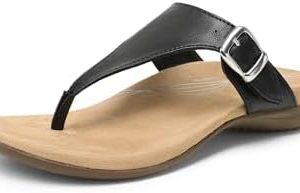 DREAM PAIRS Women Flip Flops Arch Support Orthotic Sandals Summer Indoor Outdoor Beach Walking Vacation Shoes