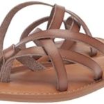 Amazon Essentials womens Strappy Slide Flat Sandal Sandal