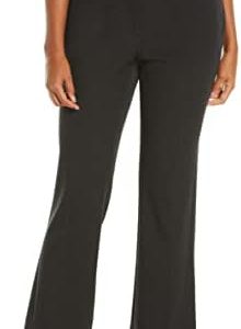 Rafaella Womens Petite Curvy Fit Gabardine Bootcut Dress Pants (Size 4-14 Petite)