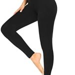 we fleece High Waisted Leggings for Women-Womens Black Workout Leggings Running Tummy Control Compression Pants