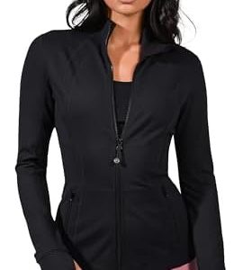 90 Degree By Reflex Women’s Lightweight, Full Zip Running Track Jacket