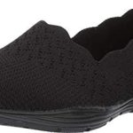 Skechers Womens Seager – Stat – Scalloped Collar, Engineered Skech-Knit Slip-on – Classic Fit Loafer