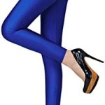Laeyzuo Women’s Shiny Colors Leggings Skinny Yoga Sports Workout Leggings Pants