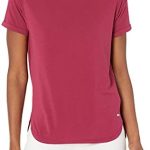 Amazon Essentials womens standard Patterned Studio Relaxed-fit Crewneck T-shirt
