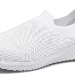 LANCROP Women’s Slip On Walking Shoes -Breathable Lightweight Casual Mesh Comfortable Tennis Sneakers