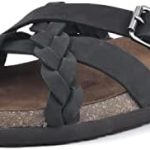 WHITE MOUNTAIN Women’s Harrington Signature Comfort Molded Braided Strappy Footbed Sandal