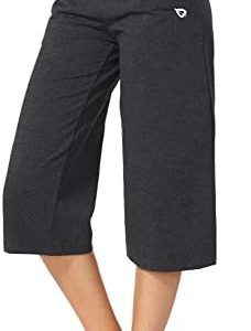 BALEAF Women’s Capris Lounge Yoga Pants for Women Active Walking Crop Shorts with Pockets