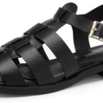 DREAM PAIRS Women’s Fisherman Gladiator Woven Flat Sandals for Summer