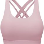 cooki Women’s High Impact Sports Bras Full Support Criss Cross Back Running Yoga Sports Bras for Women Wireless Padded Bras