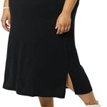 Amazon Essentials Womens Plus Pull on Knit Midi Skirt