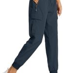 Libin Women’s Cargo Joggers Lightweight Quick Dry Hiking Pants Athletic Workout Lounge Casual Outdoor