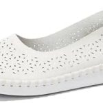 Project Cloud Slip On Shoes for Women Leather Insole – Sockless Wear – Machine Washable Sneakers – Loafers for Women – Lightweight Flats for Women – Memory Foam Insole (Petunia)