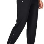 Willit Women’s Athletic Joggers Pants Running Workout Quick Dry Pants Lightweight with Zipper Pockets