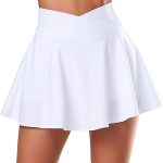OZICERD Tennis Skirt Golf Skorts for Women with Pockets Short Skirt High Waisted Pleated Mini Skirts Jupe Femme Golf Clothes