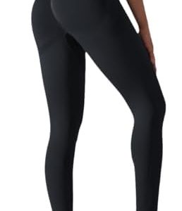 Vozobi Tiktok Trending Leggings Women’s High Waist Smile Contour Booty Leggings Scrunch Butt Lift Workout Seamless Yoga Pants