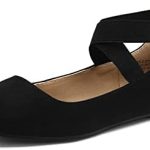 DREAM PAIRS Women’s Flats Comfortable Fashion Elastic Ankle Straps Shoes