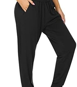 UEU Women’s Cozy Yoga Joggers Pants Loose Workout Sweatpants Comfy Lounge Pants with Pockets